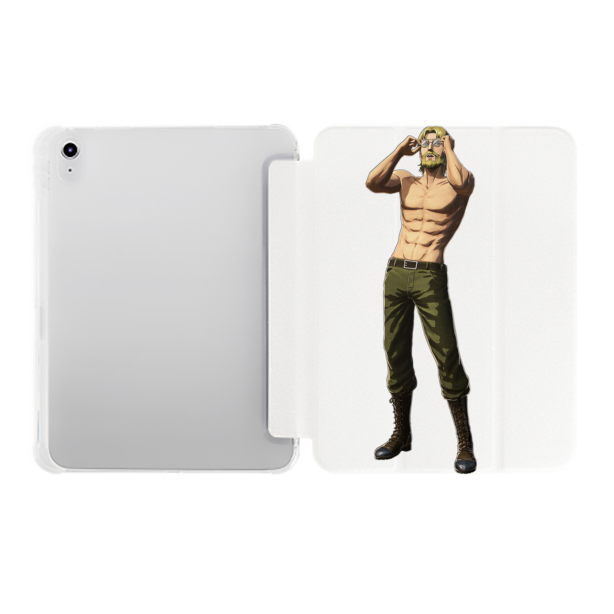 （画像用） 進撃の巨人 Attack on Titan IPad ケース ペン収納付き 三つ折りスタンド PUレザー×シリコン 対応機種9.5/10.5/10.9インチ